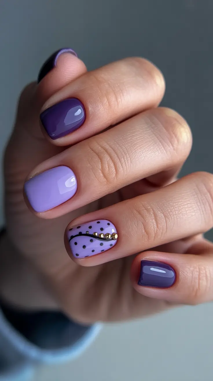 spring nail colors 2026 Purple Haze Charm