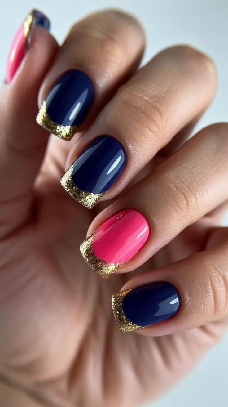 spring nail colors 2026 Midnight Glam