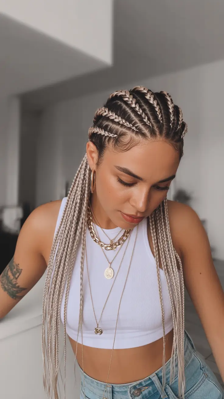 modern spring braids hairstyle 2026 Soft Neutral Spring Twist Braids With a Calm, Balanced Flow