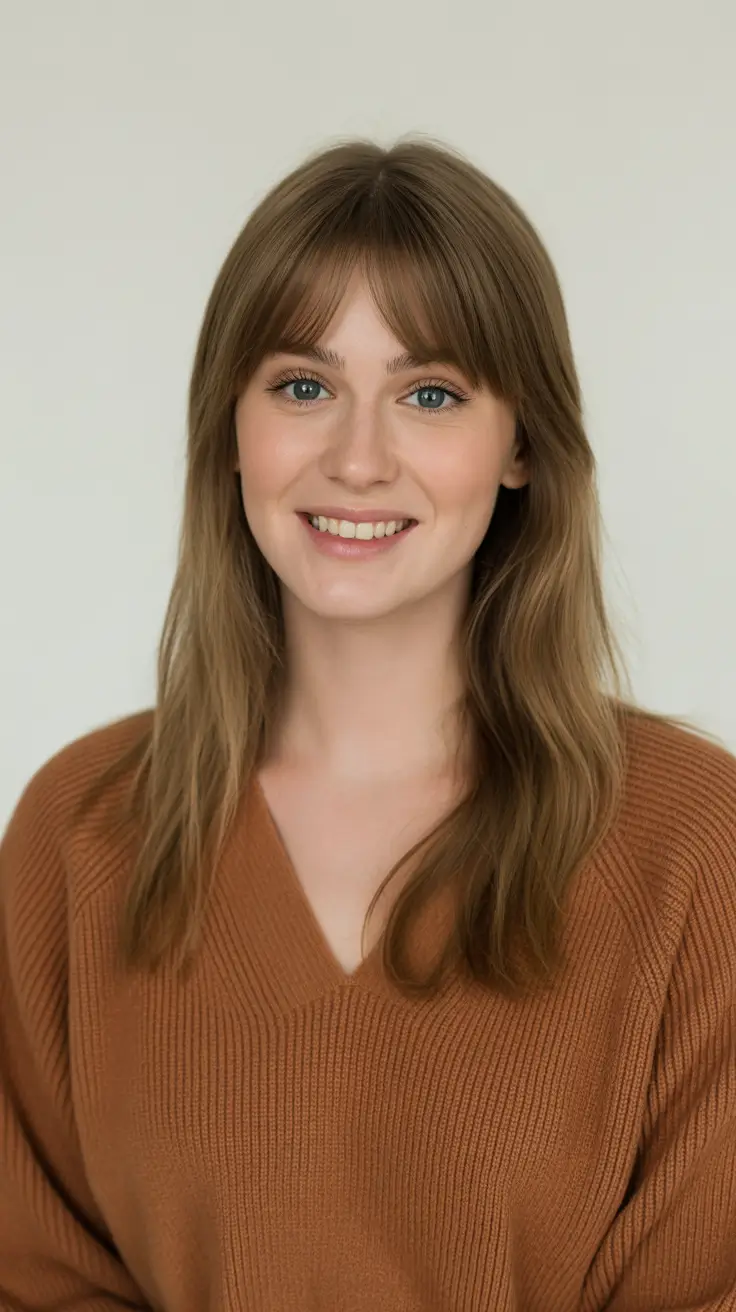 modern spring mid length haircut 2026 curtain bangs