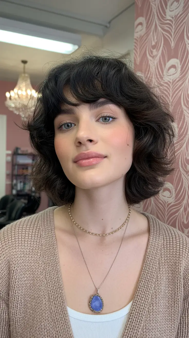modern spring mid length haircut 2026 textured waves