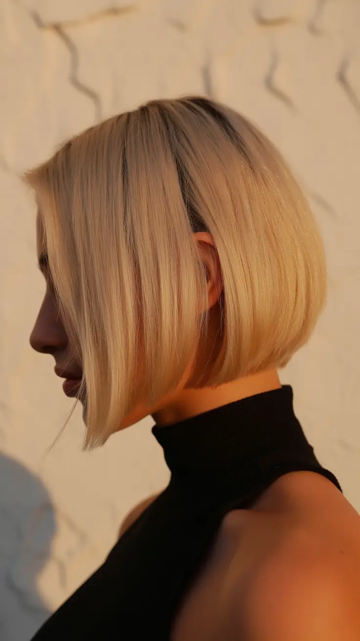 spring short hairstyles 2026 Soft Blonde Bob With a Parisian Spring Mood
