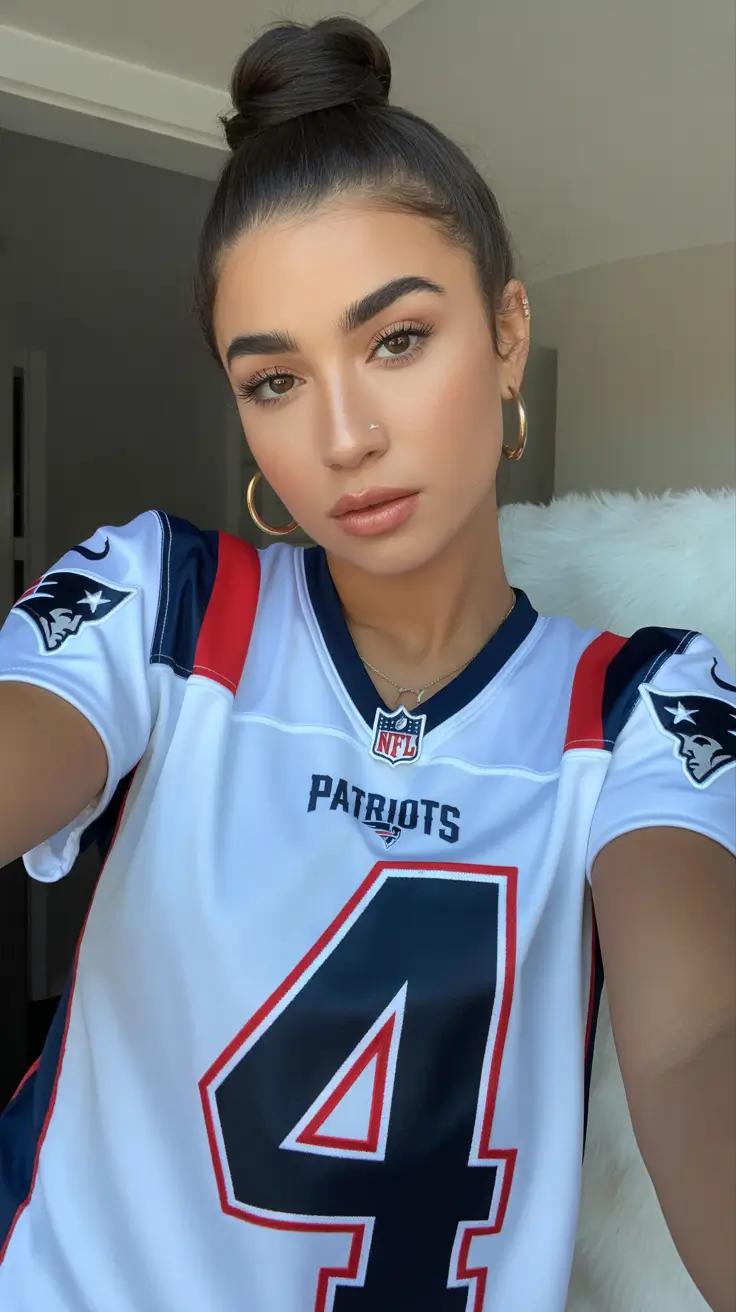 spring brunette hair color 2026 Sleek Brunette Top Knot With Fresh Spring Minimalism