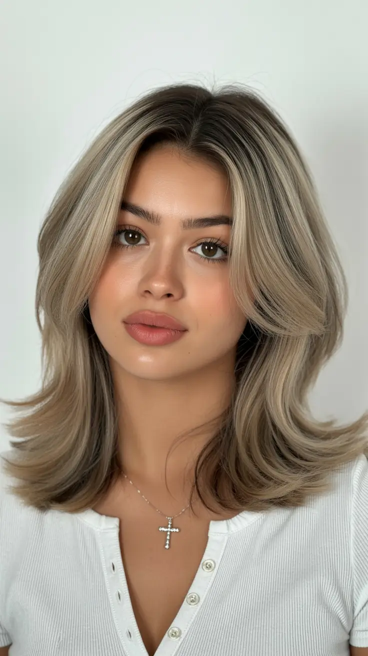spring blonde hair color ideas Soft Vanilla Layered Blonde