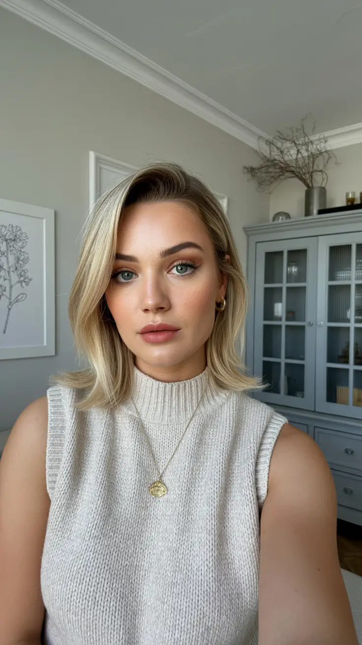 spring blonde hair color ideas Natural Warm-Beige Shoulder Length Blonde