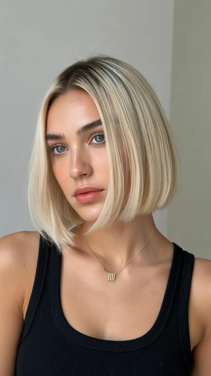 spring blonde hair color ideas Fresh-Cut Golden Framing Bob