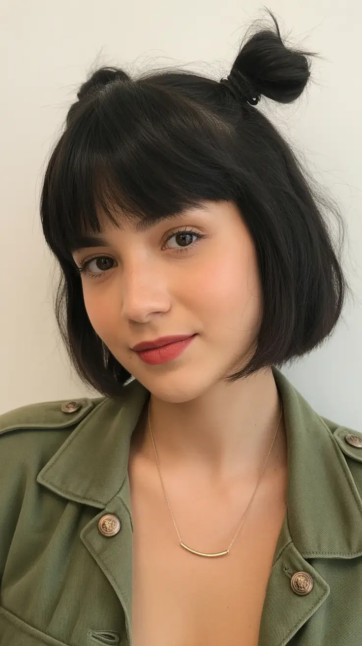 spring hairstyles 2026 Playful Spring Bob With Mini Knots