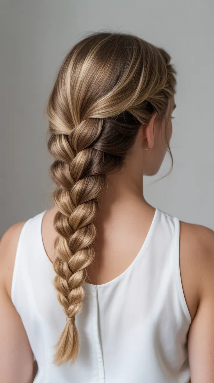 spring hairstyles 2026 Loose Spring Braid With Sunlit Dimension