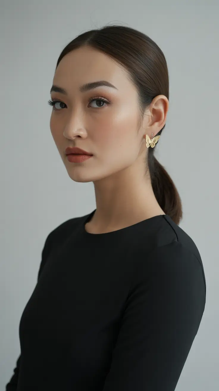 spring hairstyles 2026 Sleek Low Pony for Minimalist Days