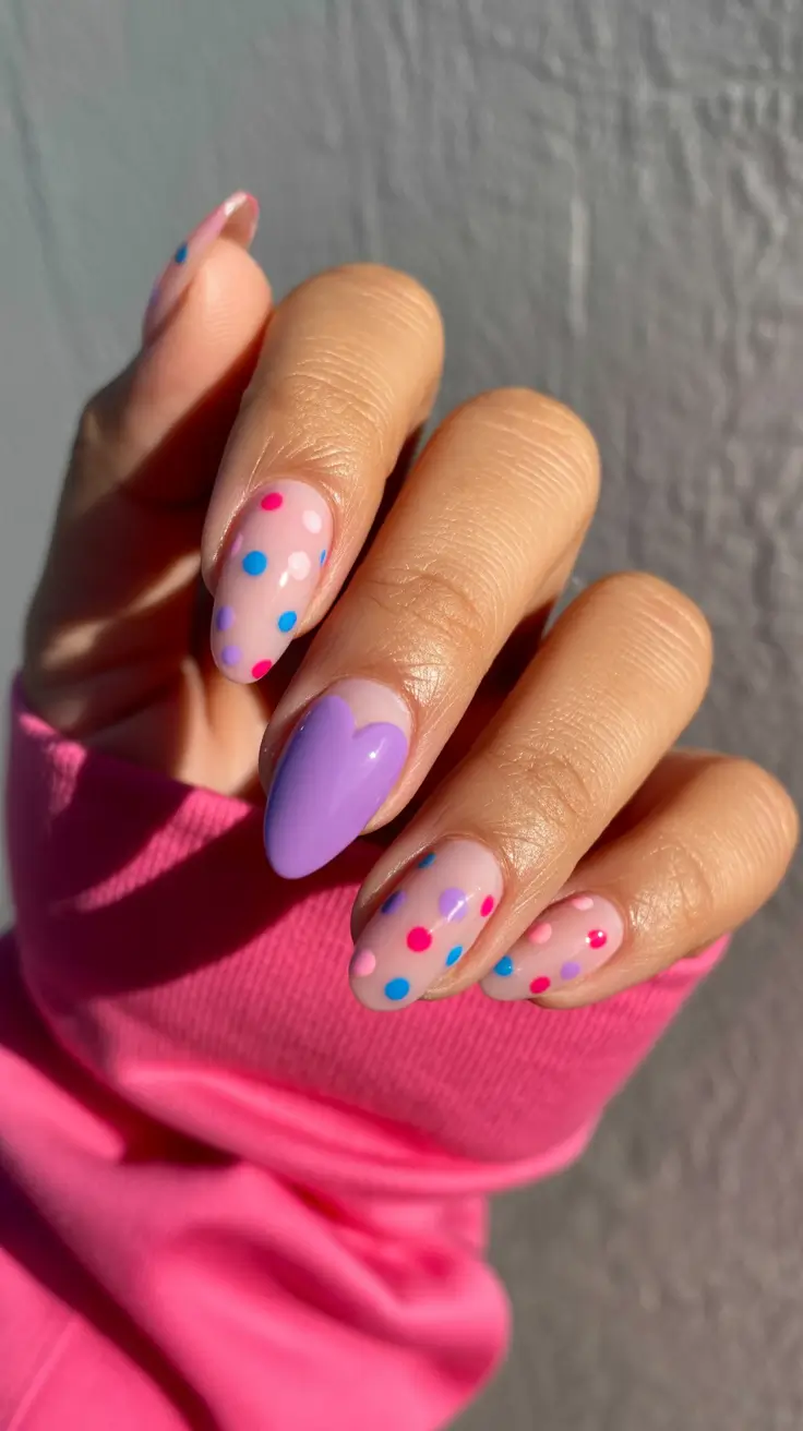 spring pastel nails 2026 Confetti Pastels for a Lighthearted Mood
