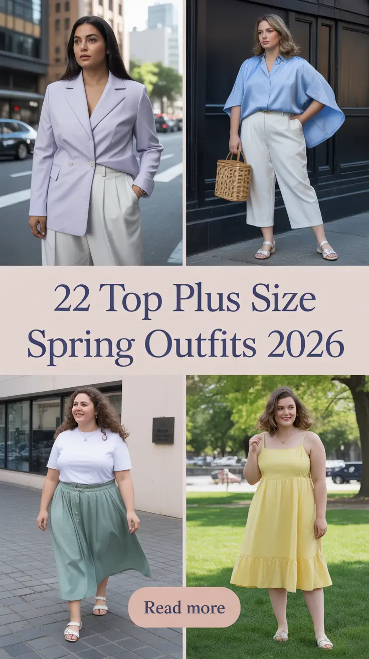 Top Plus Size Spring Outfits 2026 – Trendy Capsule Ideas for Spring Looks