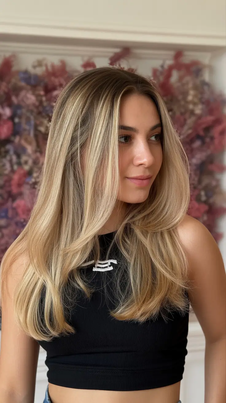 trending spring haircuts 2026 Dimensional Blonde Layers With Soft Swirls