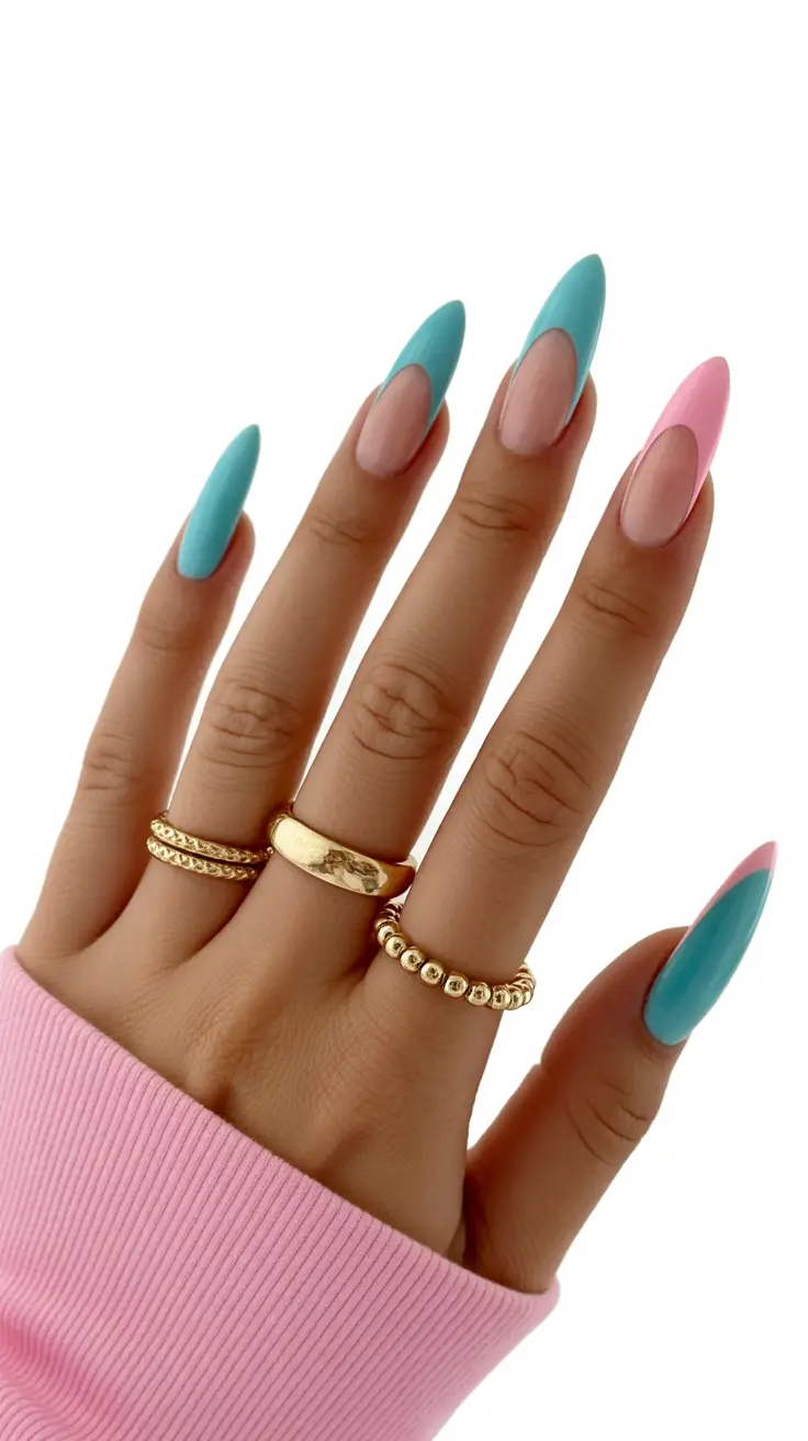 best spring stiletto nails 2026 Minimal Pastel French for Elegant spring stiletto nails french