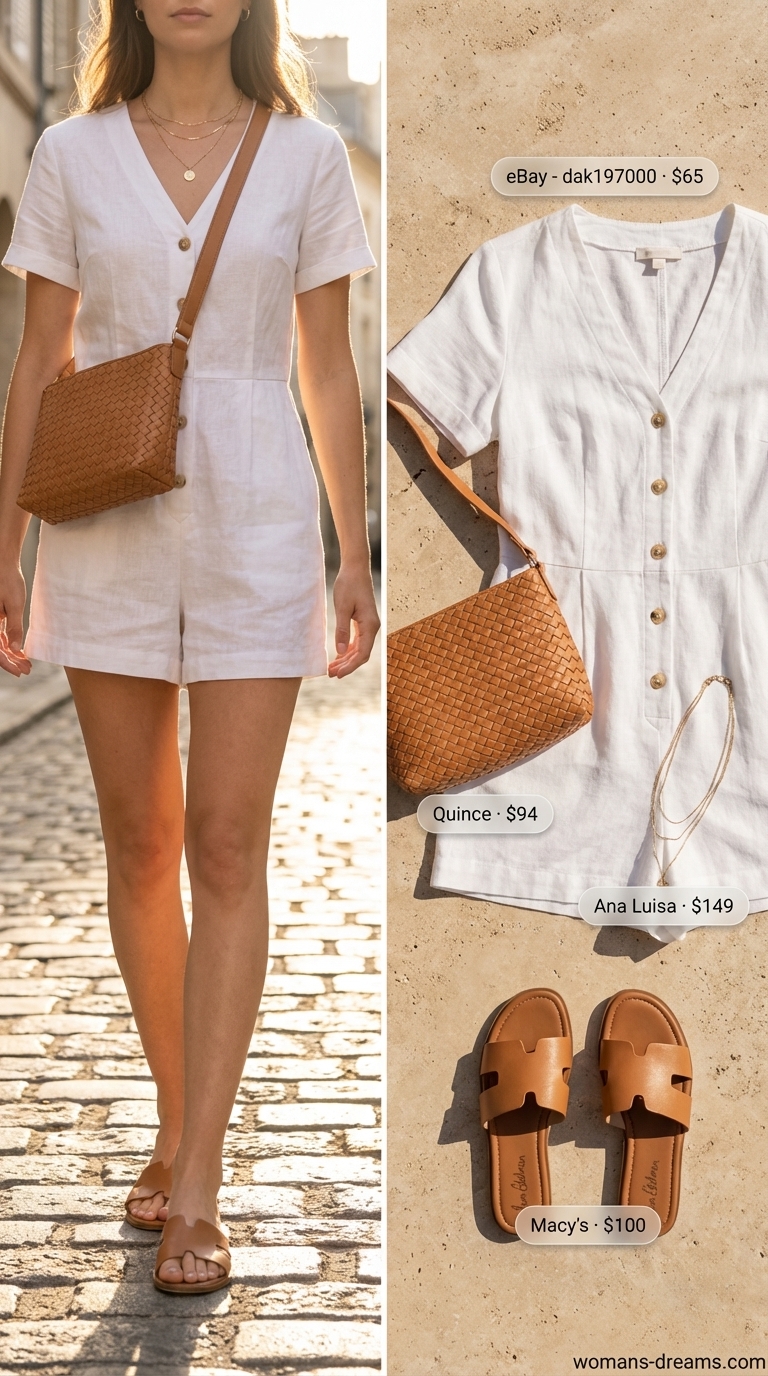 casual summer romper outfits for women 2026 outfit idea - fashion styling inspiration