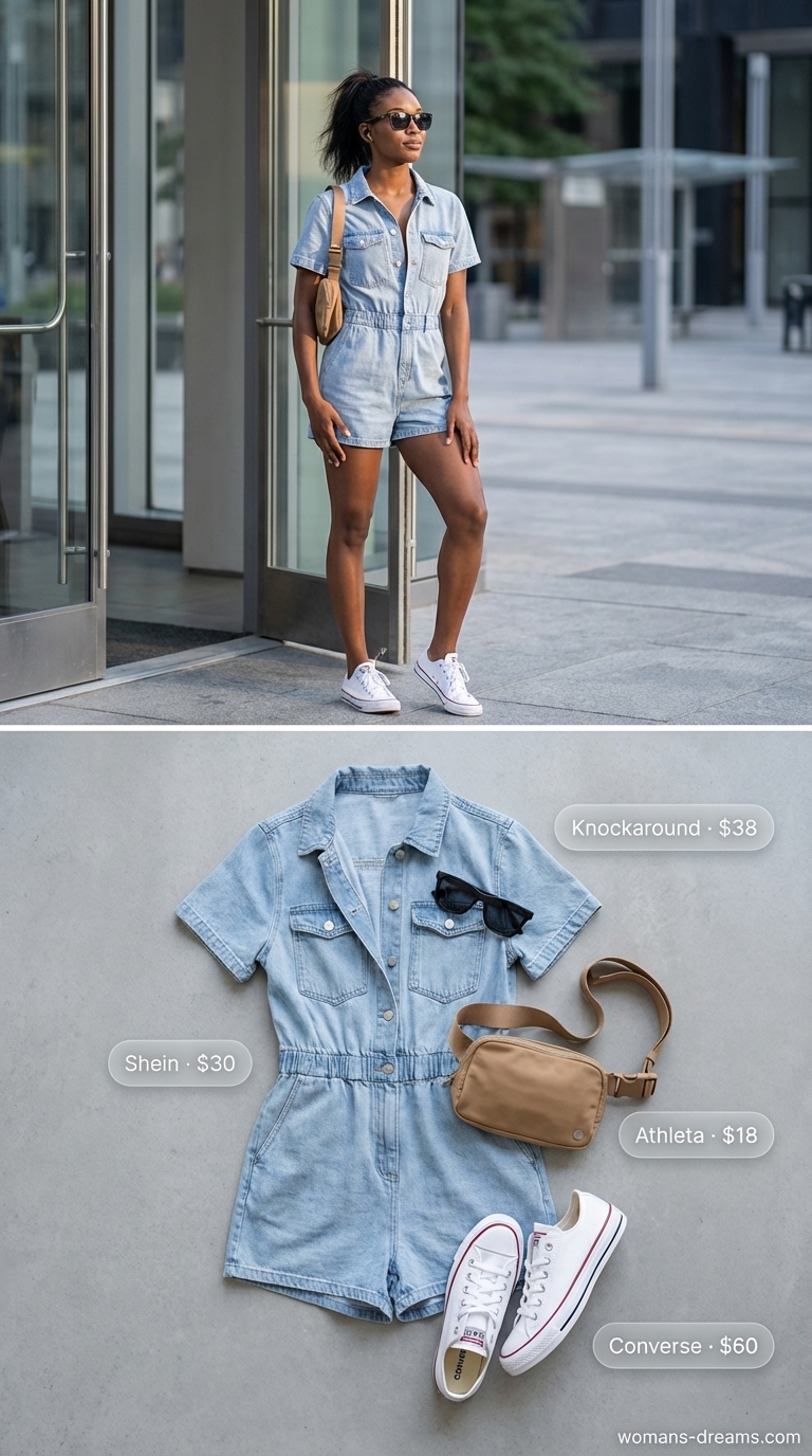 casual summer romper outfits for women 2026 outfit idea - fashion styling inspiration