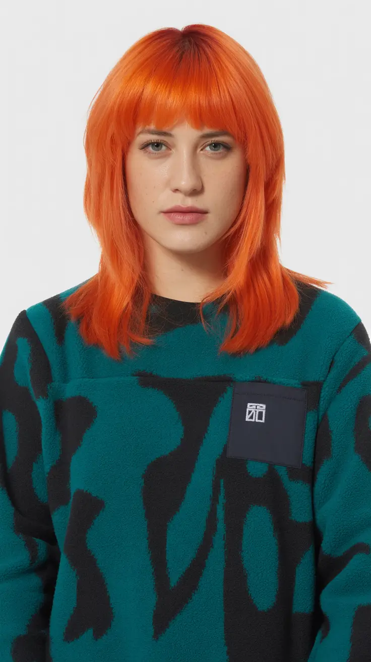 chic spring fox hair color 2026 Bright Orange Fox Bob