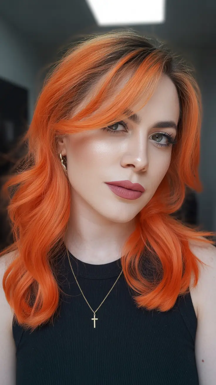 chic spring fox hair color 2026 Soft Copper Fox Layers