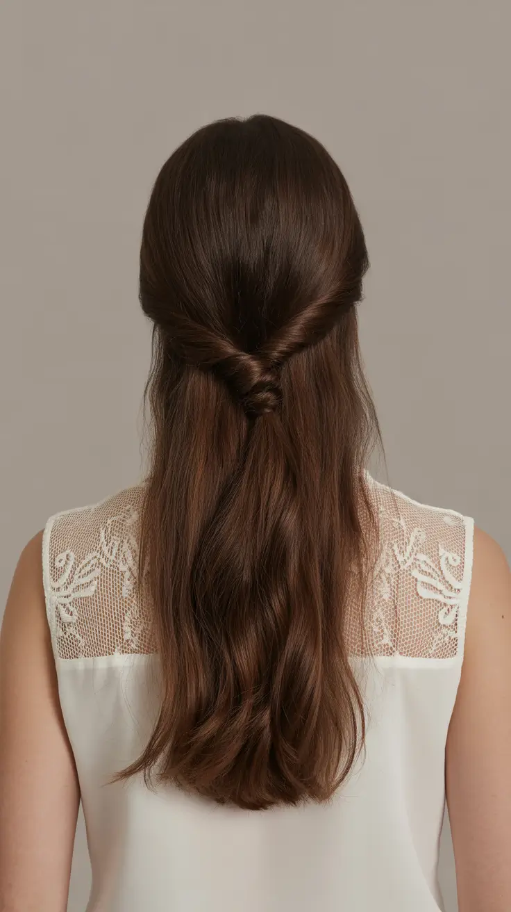 easy spring quick hairstyles 2026 twisted half up hairstyle