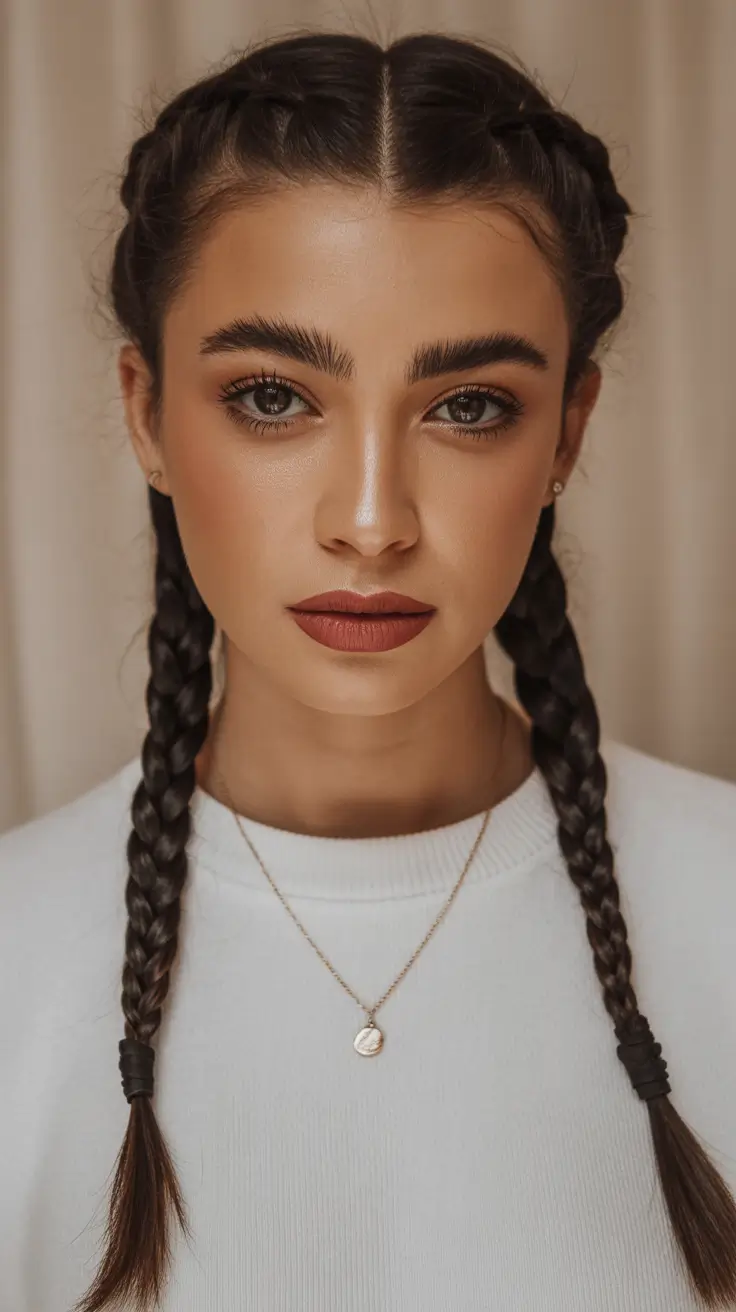 easy spring quick hairstyles 2026 classic double braids