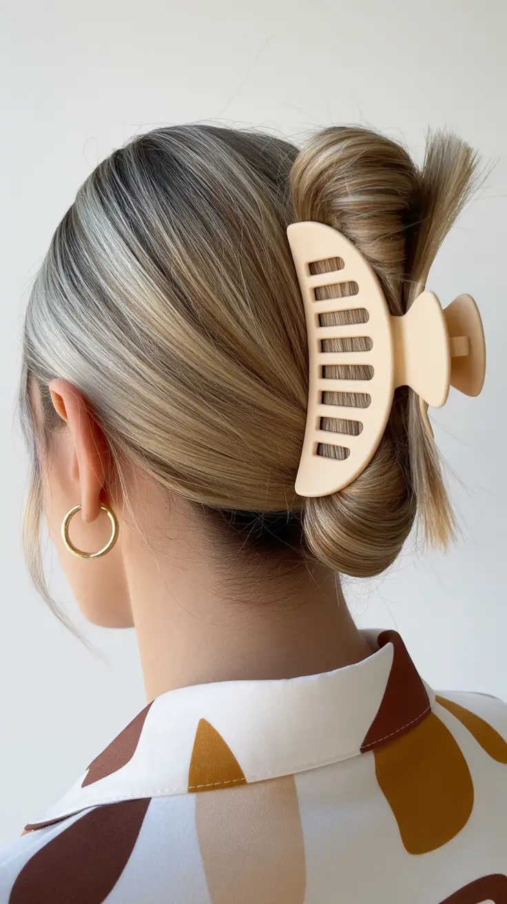 easy spring quick hairstyles 2026 claw clip twist