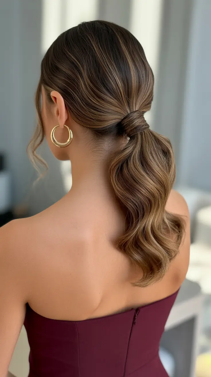 easy spring quick hairstyles 2026 wrapped low ponytail