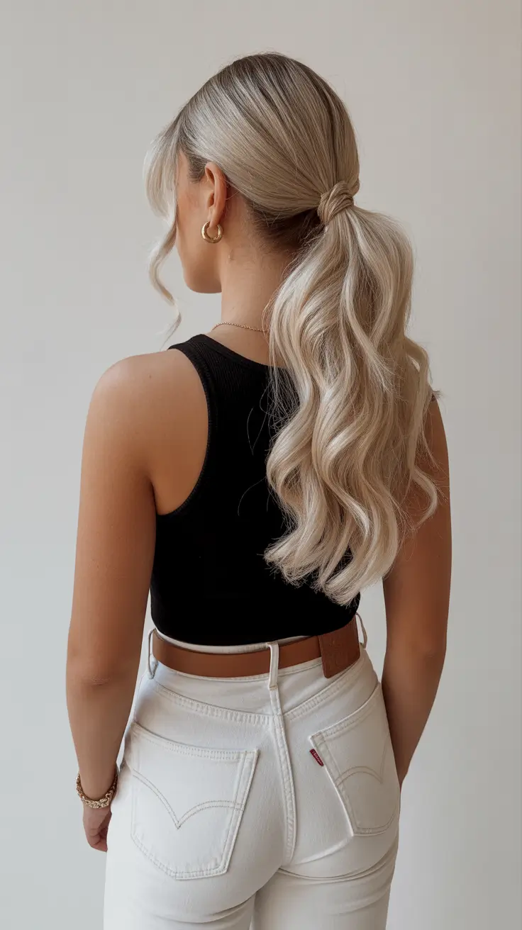 easy spring quick hairstyles 2026 soft wavy ponytail