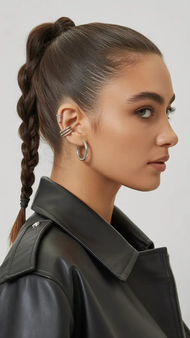 easy spring quick hairstyles 2026 sleek braided ponytail