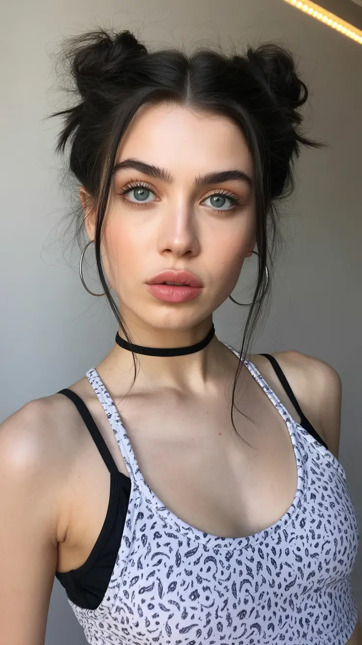 easy spring quick hairstyles 2026 double space buns