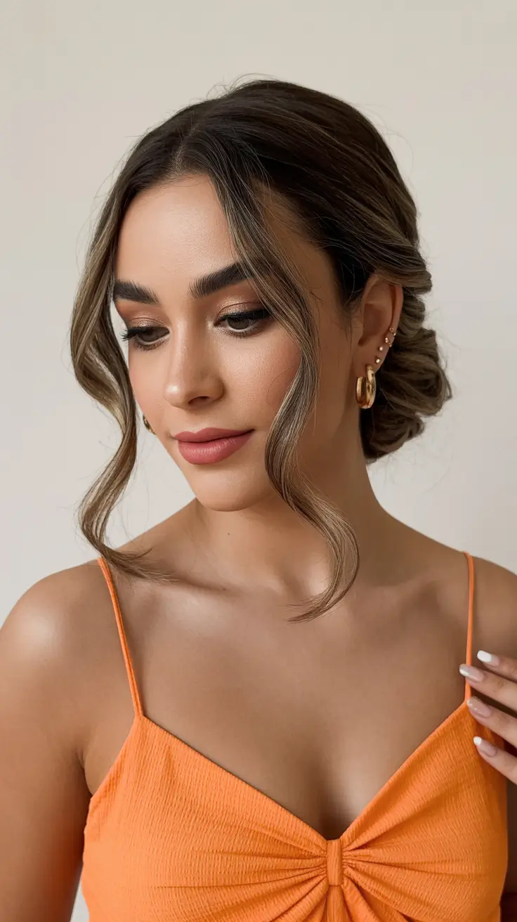 elegant spring formal hairstyle 2026 Romantic Low Bun With Soft Waves