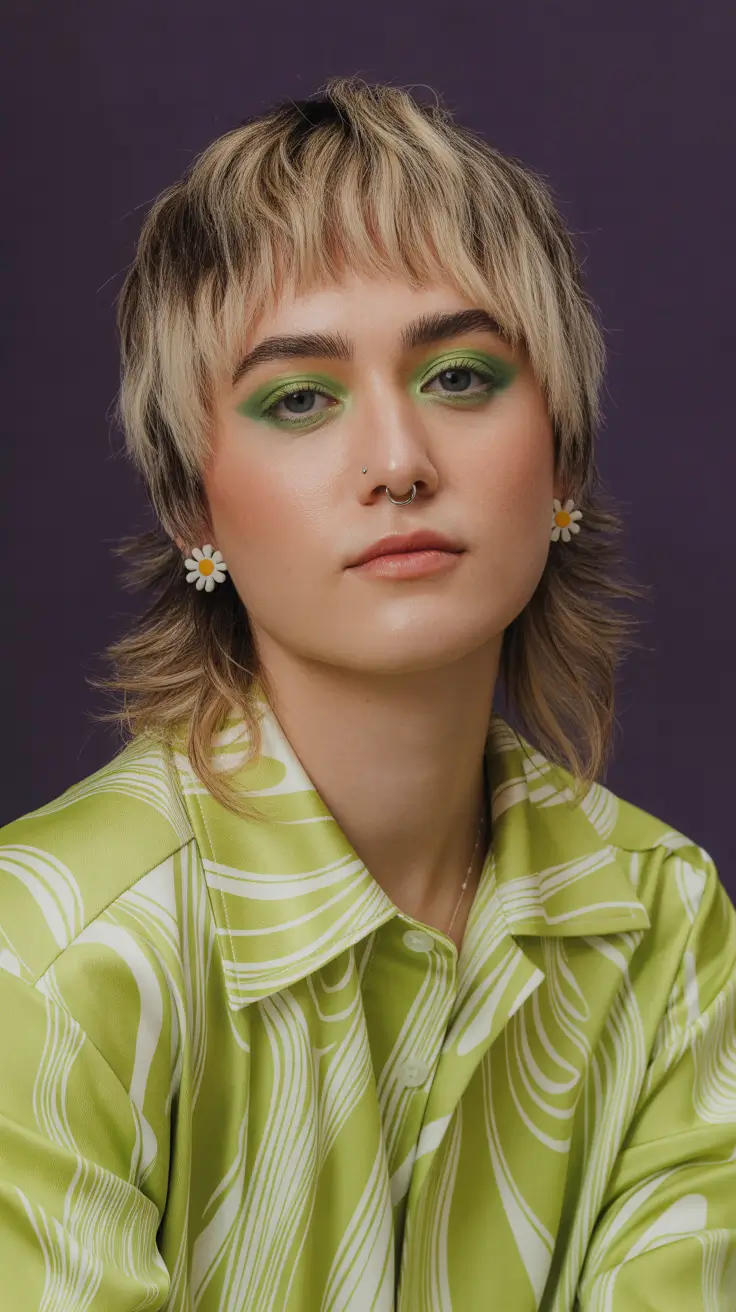 elegant spring shag hairstyle looks 2026 Playful Short Shag with Retro Texture