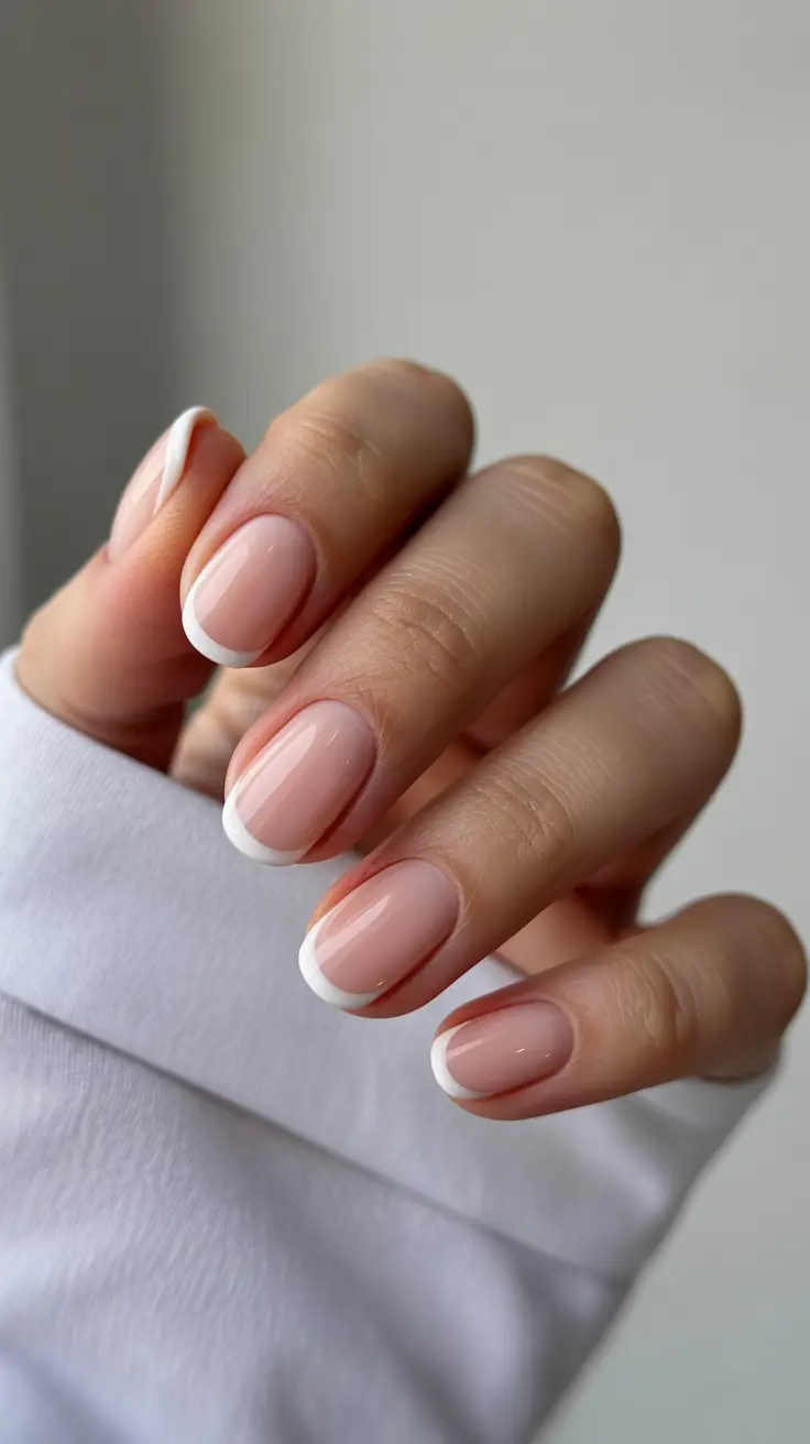 spring oval nails 2026 Soft Classy French Revival