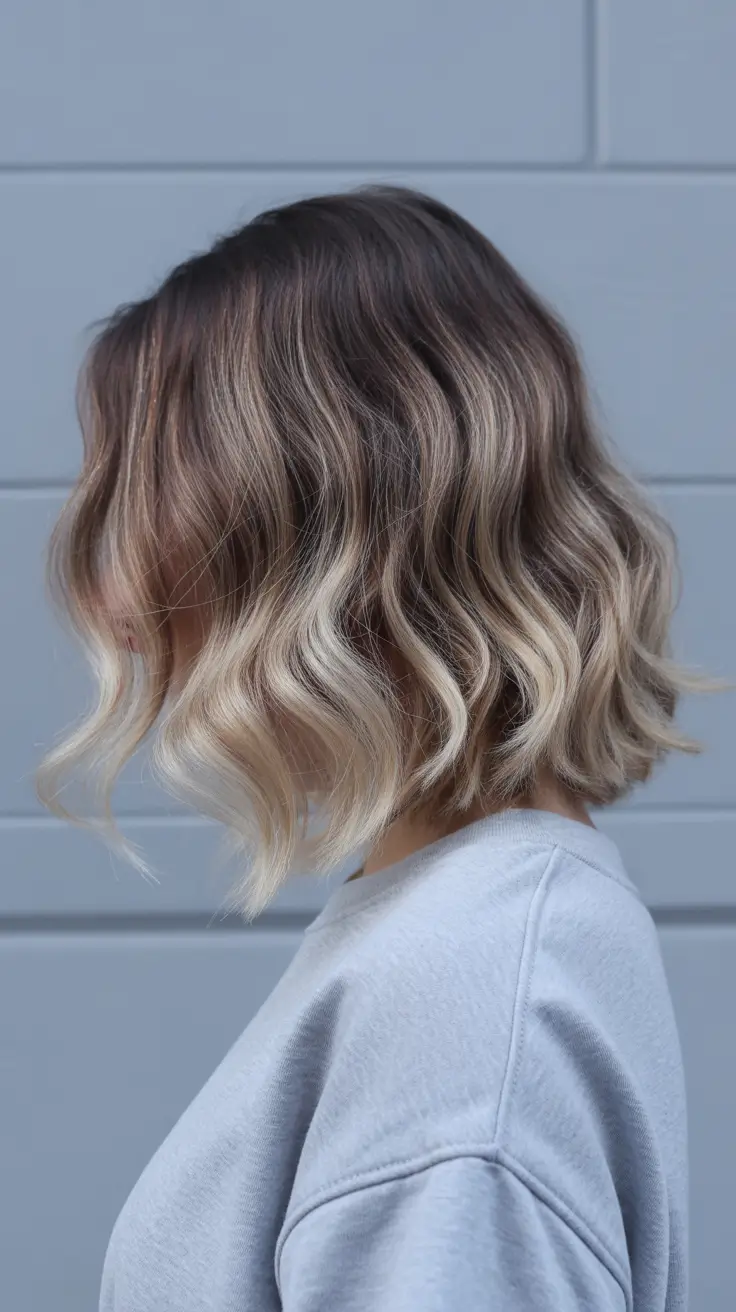 pastel spring ombre hair color 2026 Soft Ash Pastel Ombre Bob