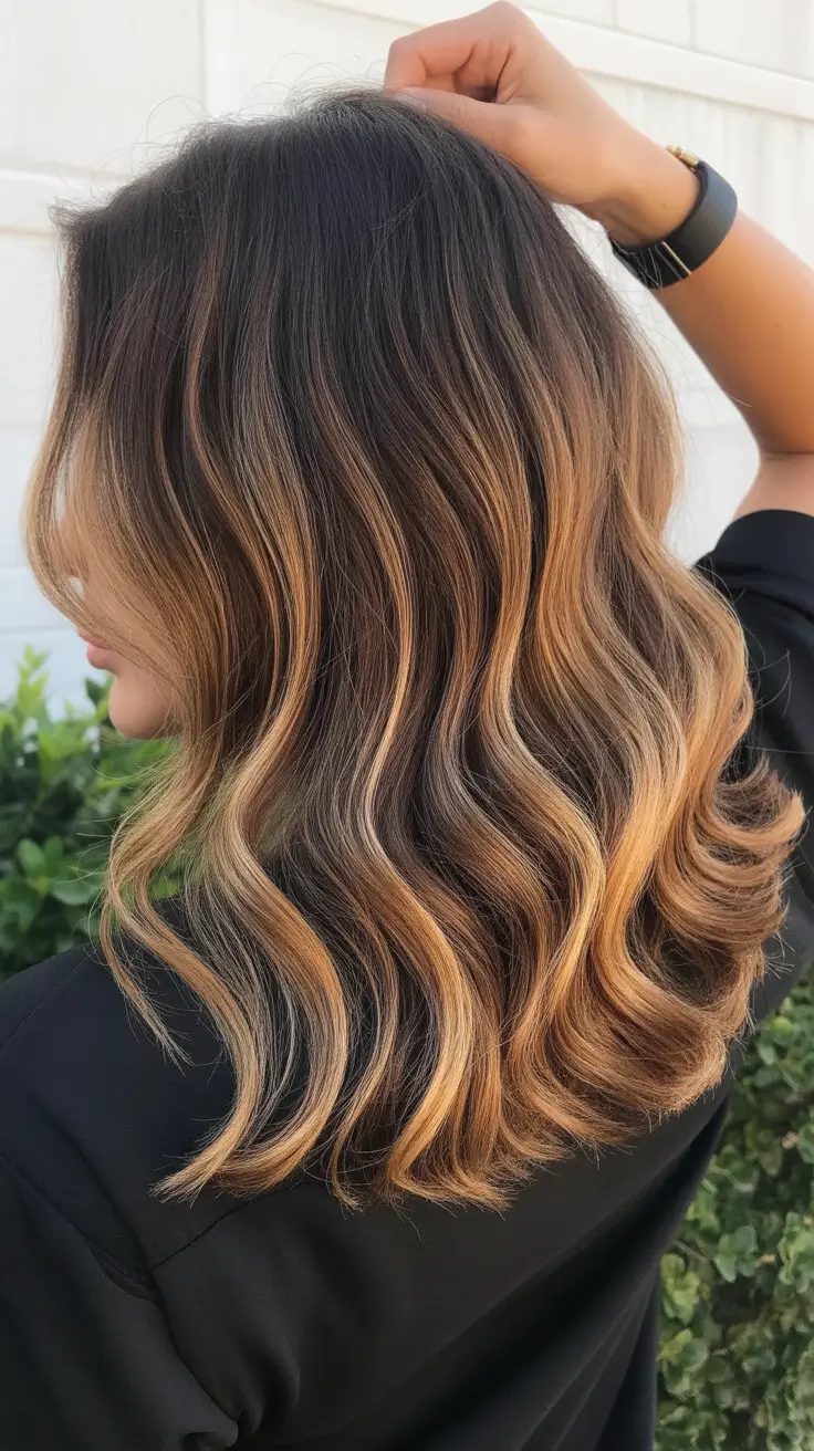 pastel spring ombre hair color 2026 Sunlit Honey Pastel Ombre Waves