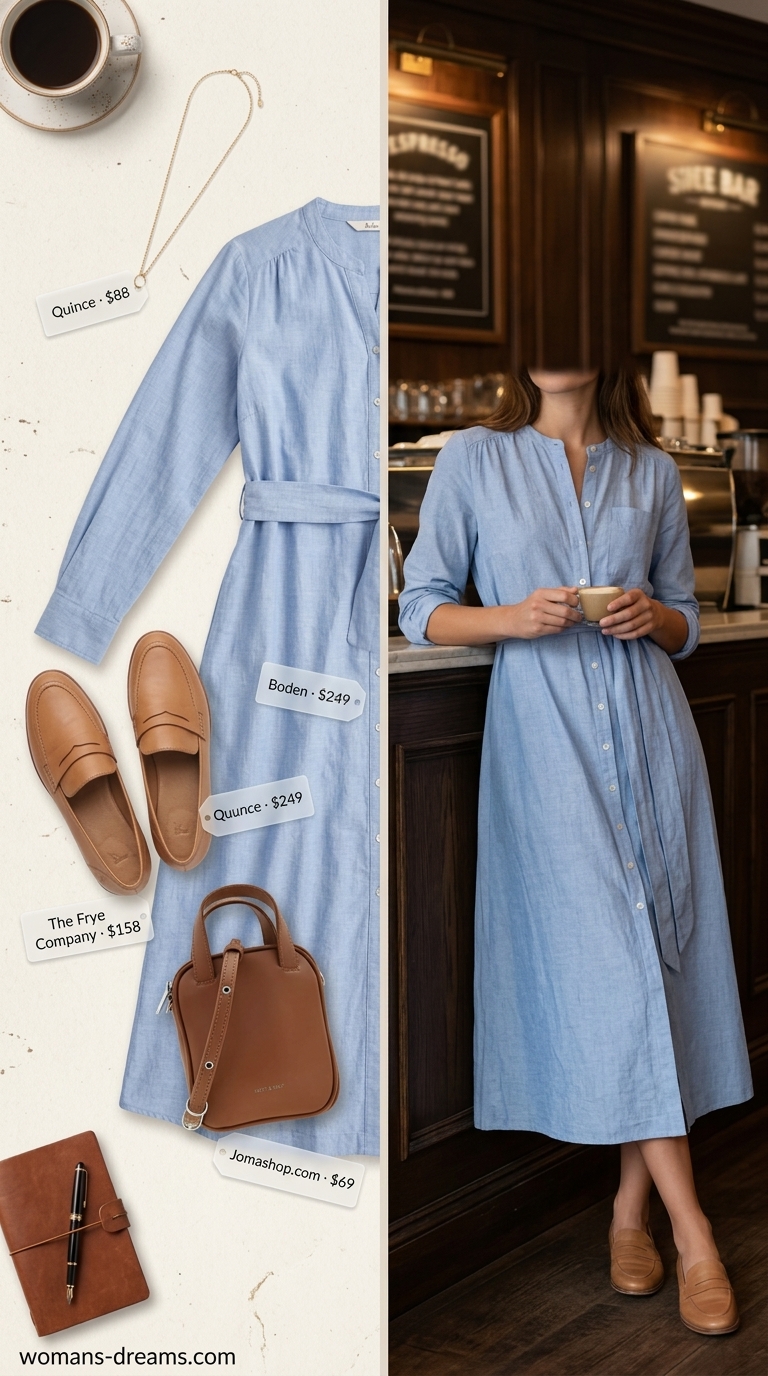 Crisp Shirt Dress Chic: The Summer Office Uniform