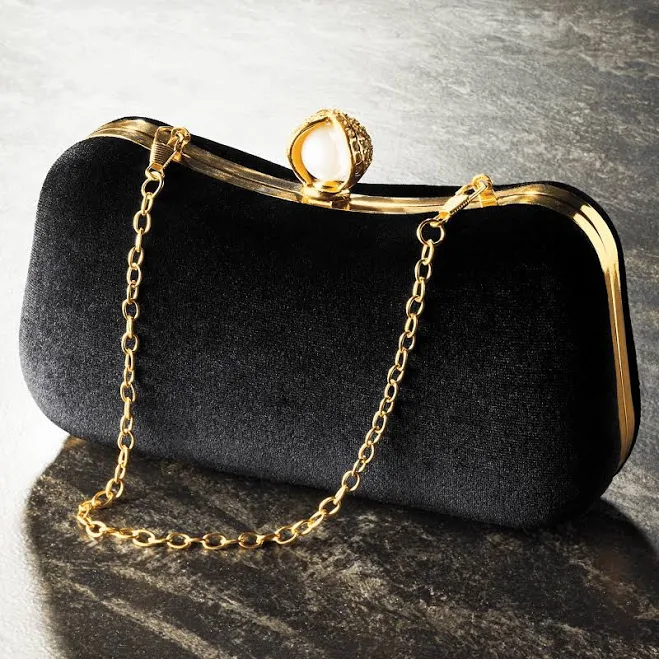 Midnight Velvet Clutch