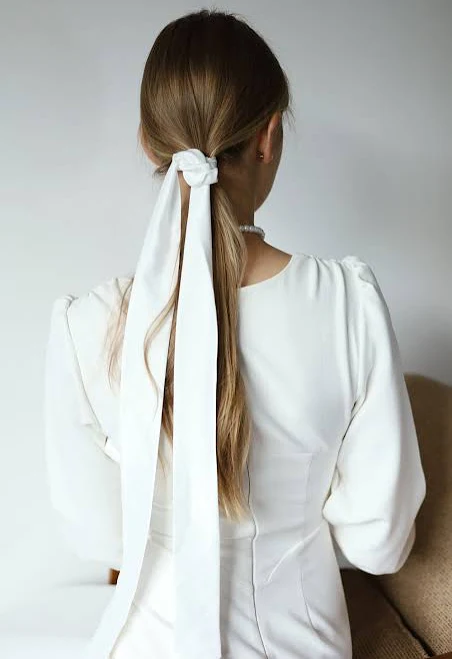 Minimalist Satin Hair Ribbon