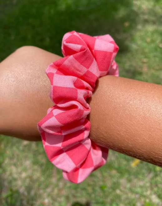 Gingham Scrunchie