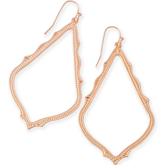 Sophee Drop Earrings in Rose Gold