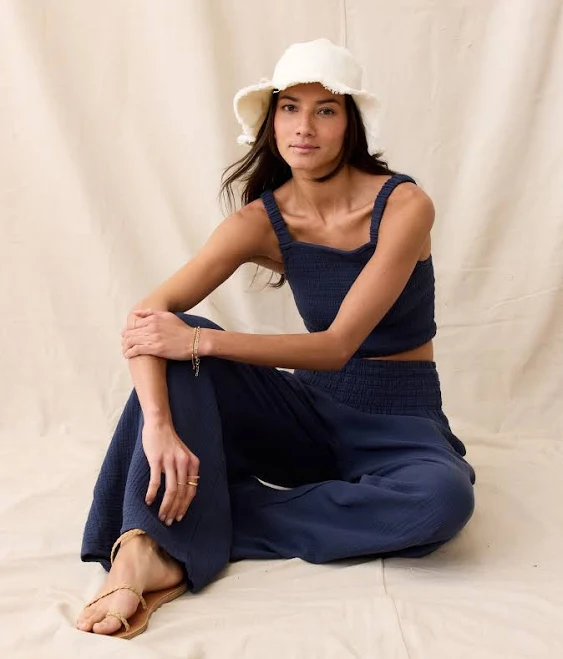 Marine Layer Women's Sophia Double Cloth Palazzo Pants