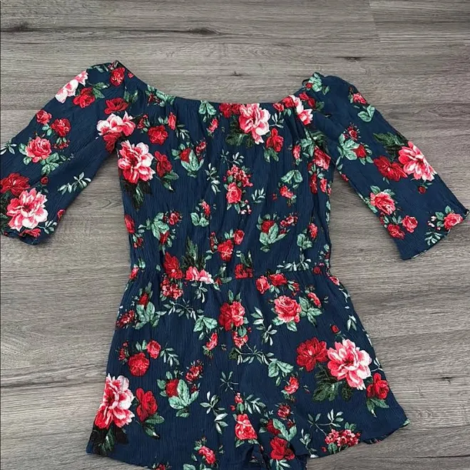 Ambiance Off-Shoulder Floral Romper