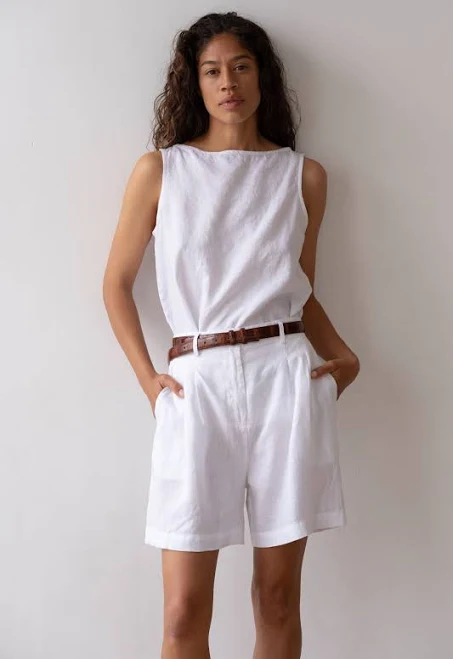 Donni. Linen Pleated Women Short