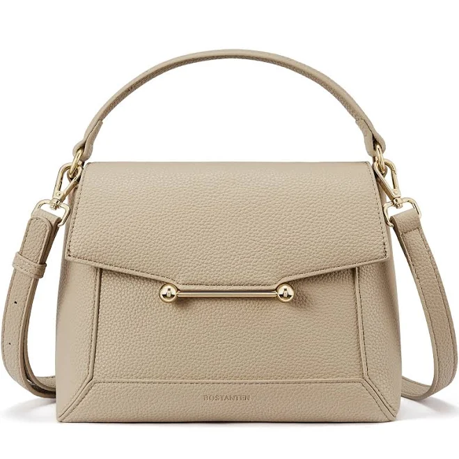 Bostanten Women's Trendy Vegan Leather Crossbody Bag