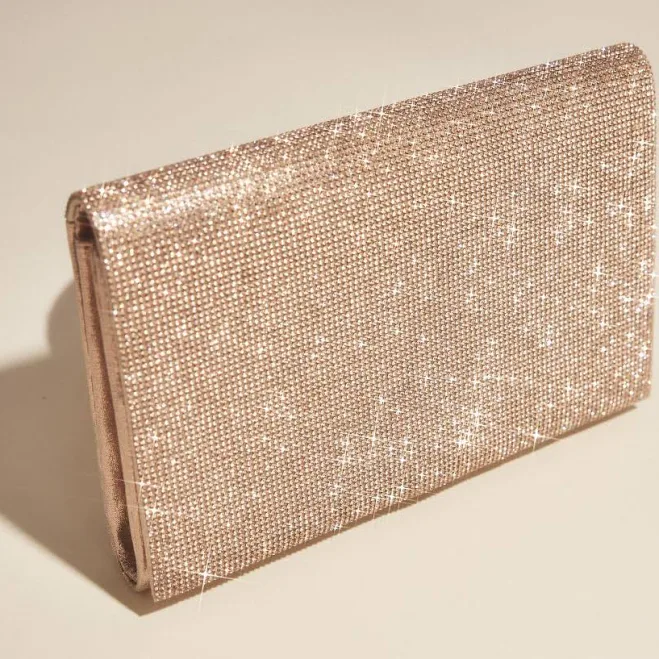 Allover Crystal Clutch Handbag