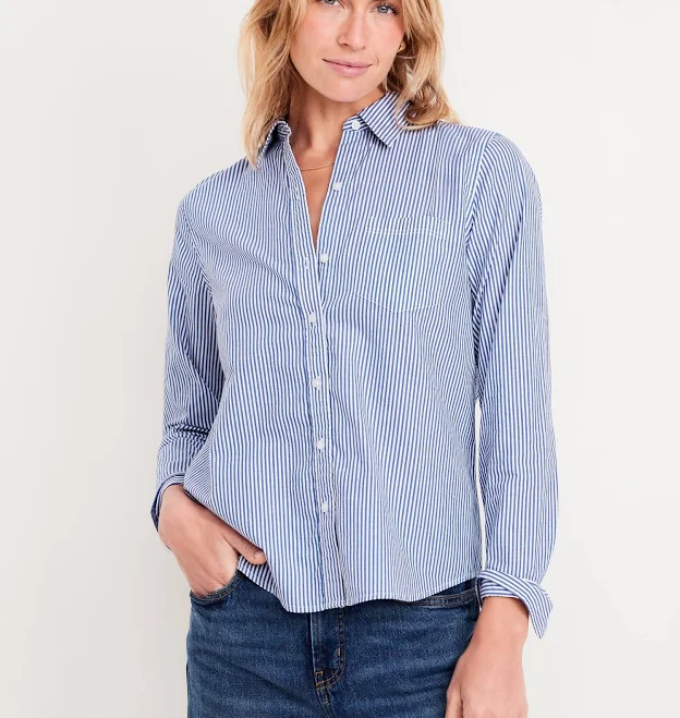 Old Navy Women's Classic Button-Down Shirt