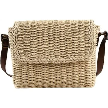 Women's Straw Crossbody Bag