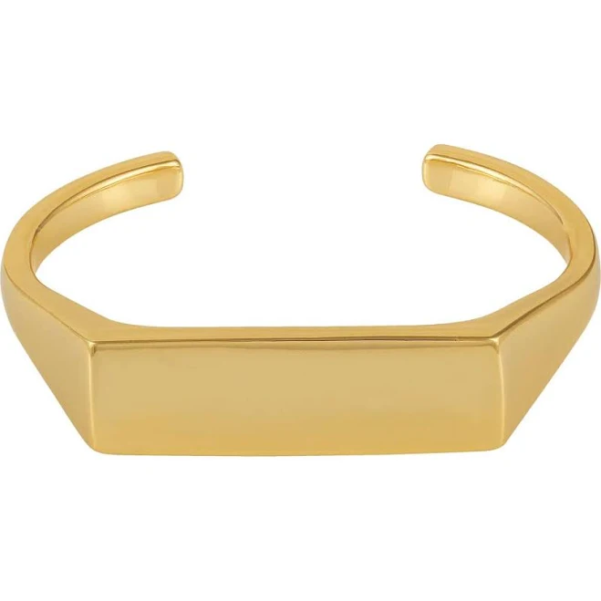 Vince Camuto Geometric Bar Cuff Bracelet in 14K Gold Plated at Nordstrom