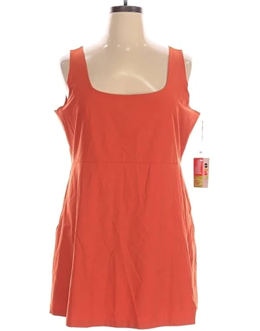 Women's Square Neckline Sleeveless Romper