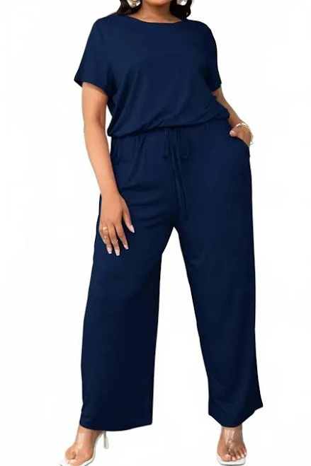 Drawstring Waist Jumpsuit
