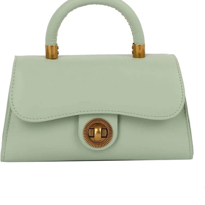 Leatherette Satchel Handbag