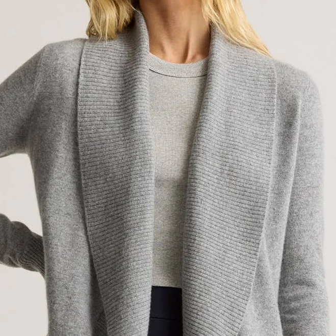 Quince Mongolian Cashmere Open Cardigan